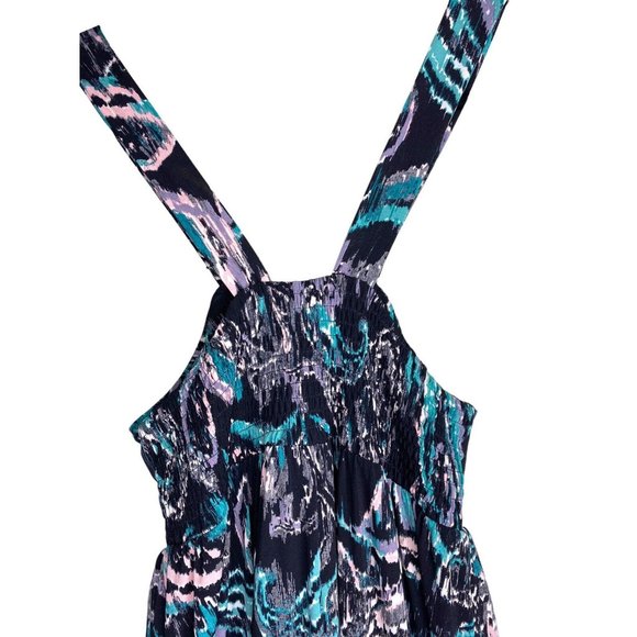 Elle Womens Sundress Mosaic Voyage Print Beach Cruise‎ Summer Maxi Dress Small - Picture 7 of 8